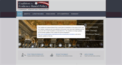Desktop Screenshot of coalition4evidence.org